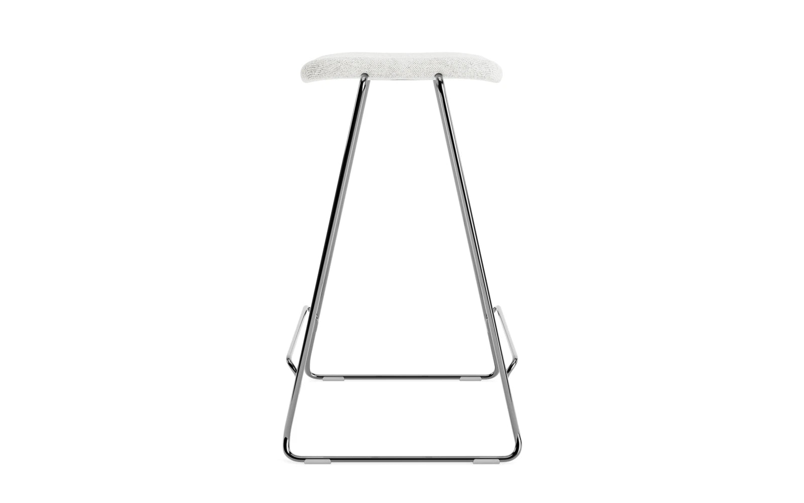 Just Barhocker 65 cm, gepolstert, Chrom/ Hallingdal in Hallingdal 110 präsentiert im Onlineshop von KAQTU Design AG. Barstuhl ist von Normann Copenhagen