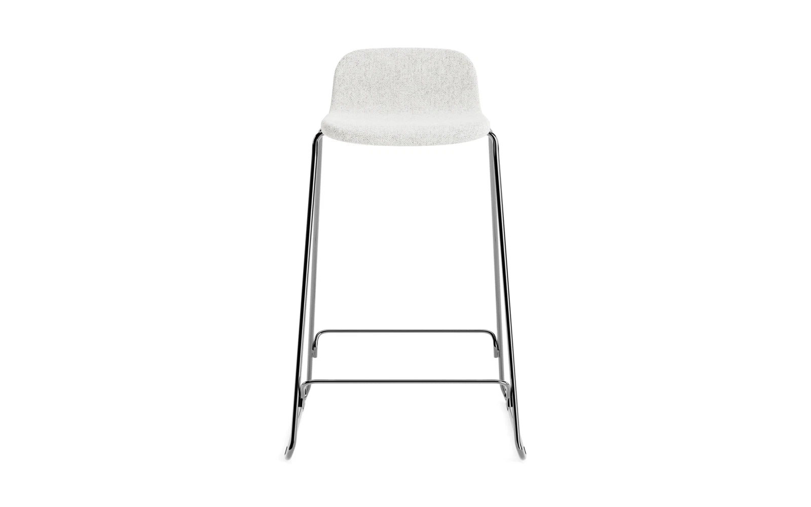 Just Barhocker 65 cm mit Lehne, gepolstert, Chrom/ Hallingdal in Hallingdal 110 präsentiert im Onlineshop von KAQTU Design AG. Barstuhl ist von Normann Copenhagen