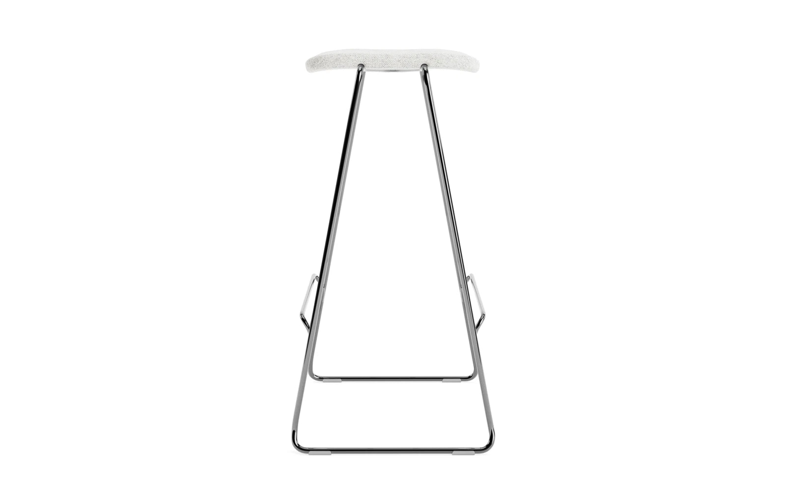 Just Barhocker 75 cm, gepolstert, Chrom/ Hallingdal in Hallingdal 110 präsentiert im Onlineshop von KAQTU Design AG. Barstuhl ist von Normann Copenhagen