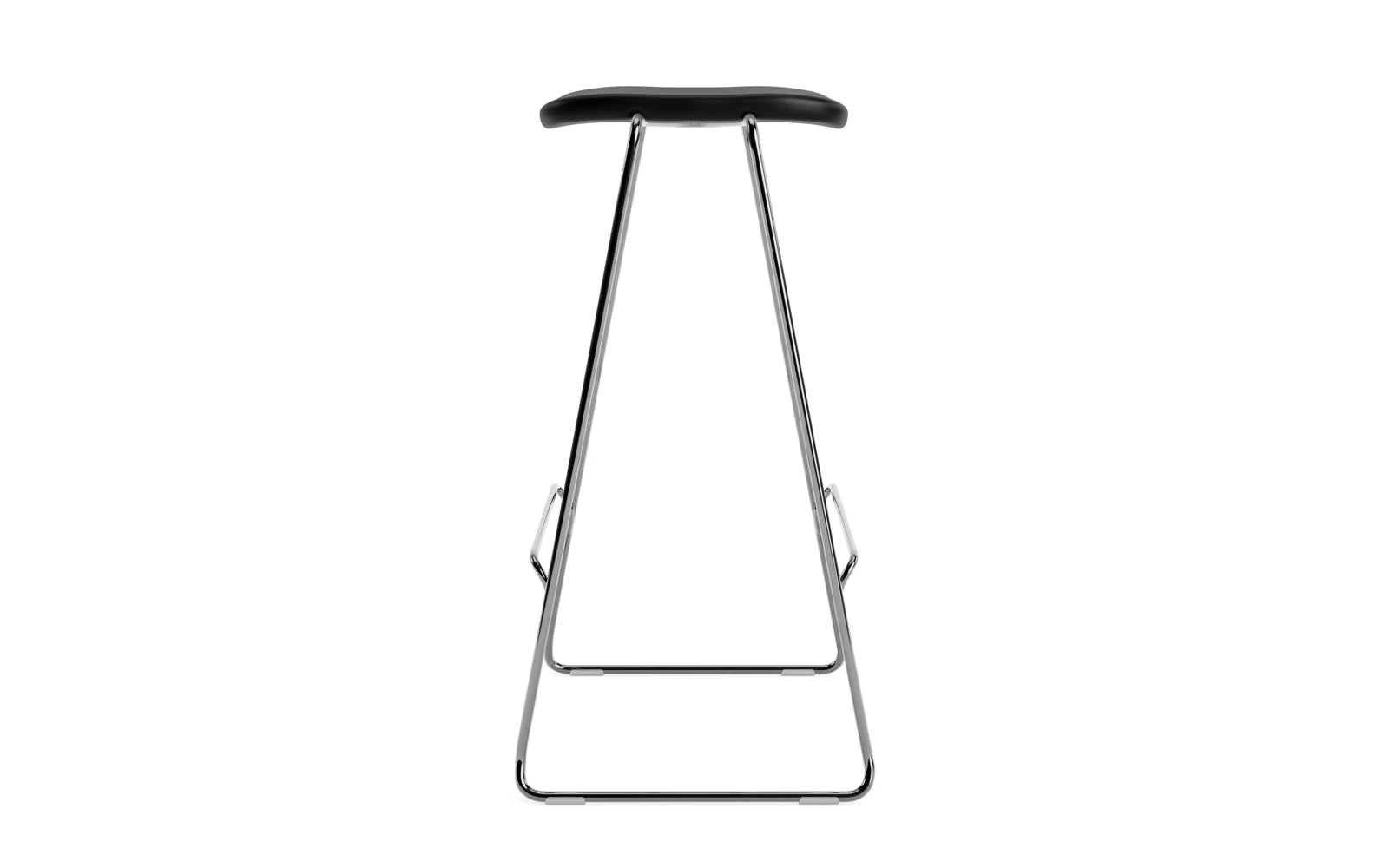 Just Barhocker 75 cm, gepolstert, Chrom/ Ultra in Ultra 41599 präsentiert im Onlineshop von KAQTU Design AG. Barstuhl ist von Normann Copenhagen