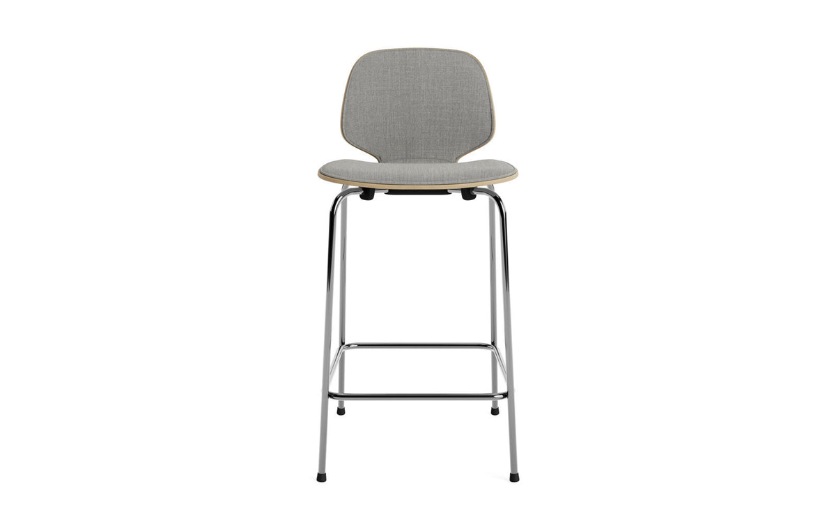 My Chair Barstuhl 65 cm Frontpolster Stahl in Remix 133 präsentiert im Onlineshop von KAQTU Design AG. Barstuhl ist von Normann Copenhagen
