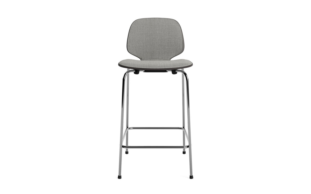 My Chair Barstuhl 65 cm Frontpolster Stahl in Remix 133 präsentiert im Onlineshop von KAQTU Design AG. Barstuhl ist von Normann Copenhagen