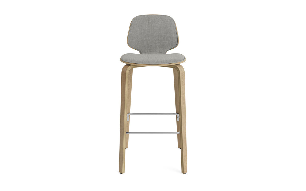 My Chair Barhocker 75 cm Frontpolster Holz in Remix 133 präsentiert im Onlineshop von KAQTU Design AG. Barstuhl ist von Normann Copenhagen