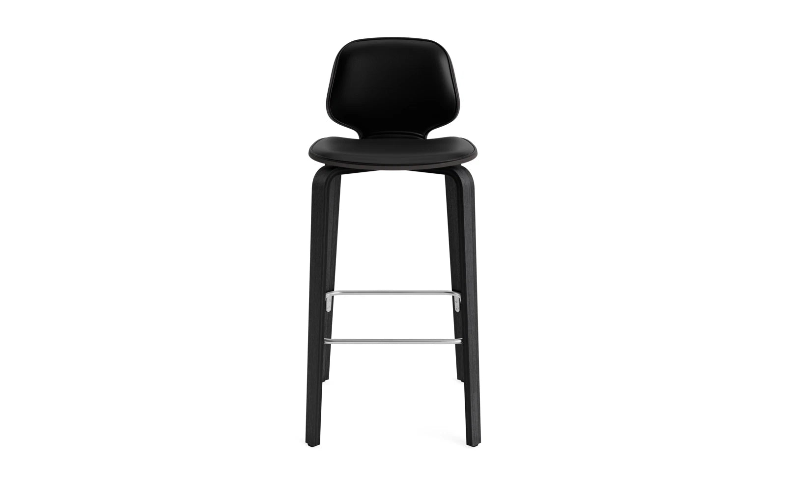 Der My Chair Barhocker 75 cm in Schwarz von Normann Copenhagen besticht durch seine minimalistische Silhouette und einladende Optik.