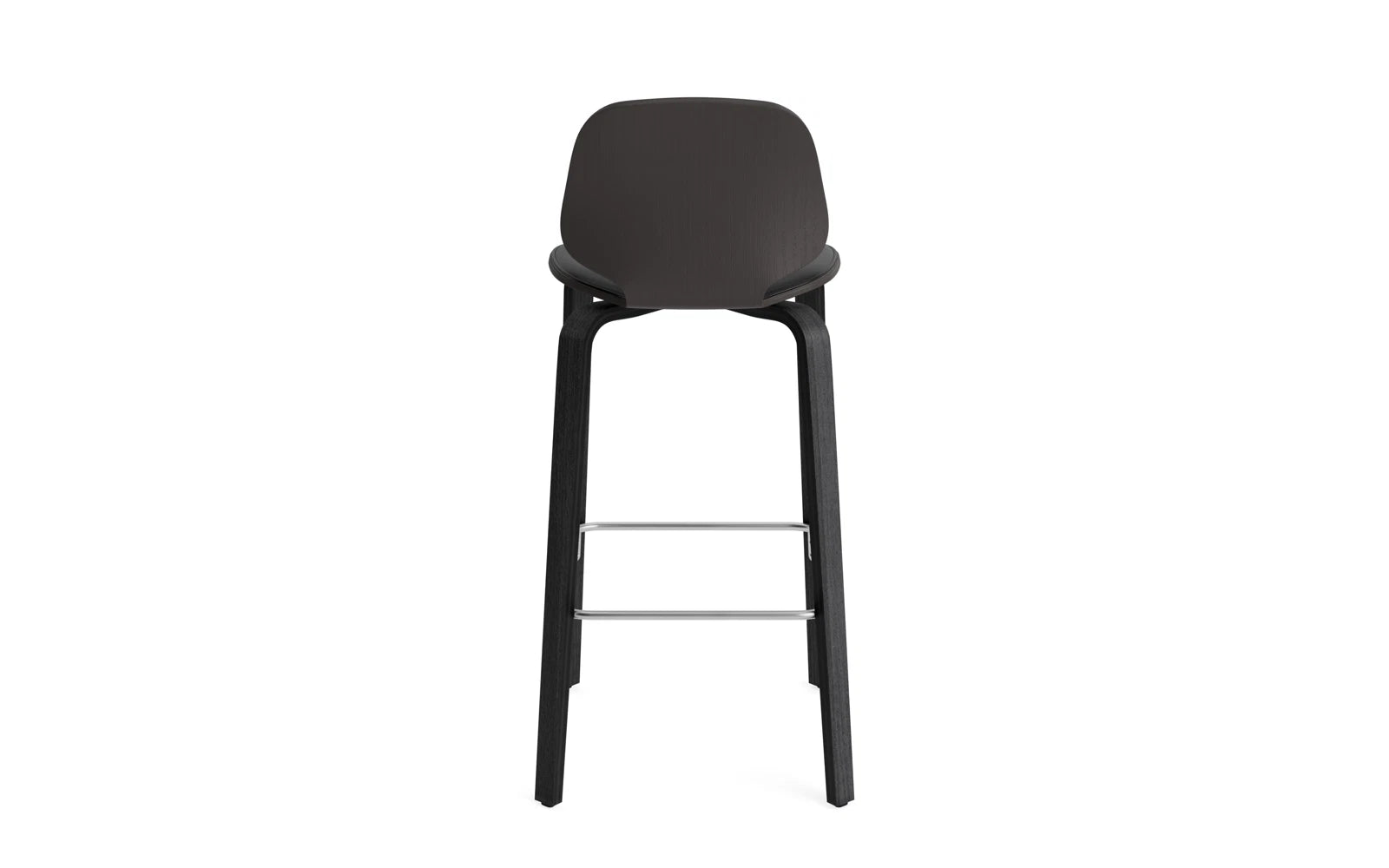 Der My Chair Barhocker 75 cm in Schwarz von Normann Copenhagen besticht durch seine minimalistische Silhouette und einladende Optik.