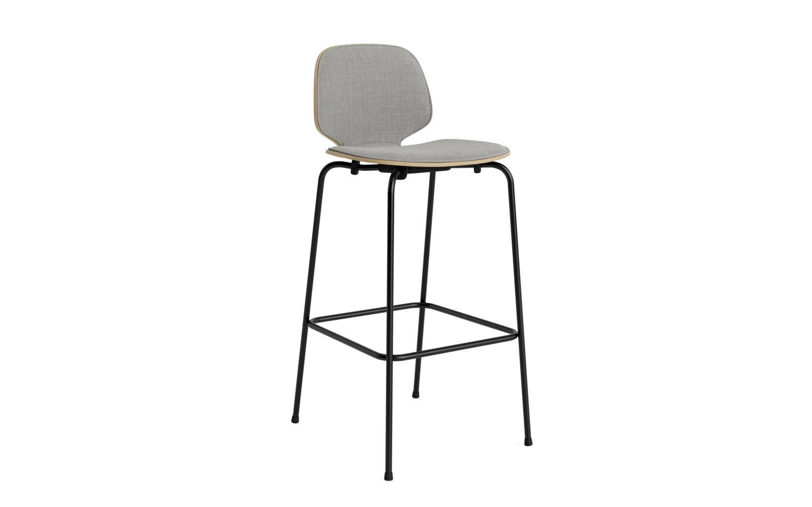 Der My Chair Barhocker 75 cm in Schwarz von Normann Copenhagen besticht durch seine minimalistische Silhouette und einladende Optik.