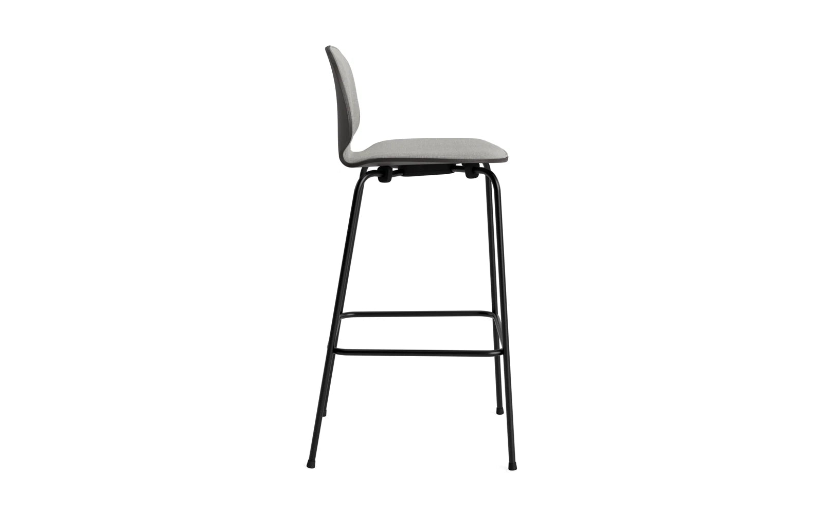 My Chair Barhocker 75 cm Frontpolster schwarzes Stahl schwarz/Remix in Remix 133 präsentiert im Onlineshop von KAQTU Design AG. Barstuhl ist von Normann Copenhagen