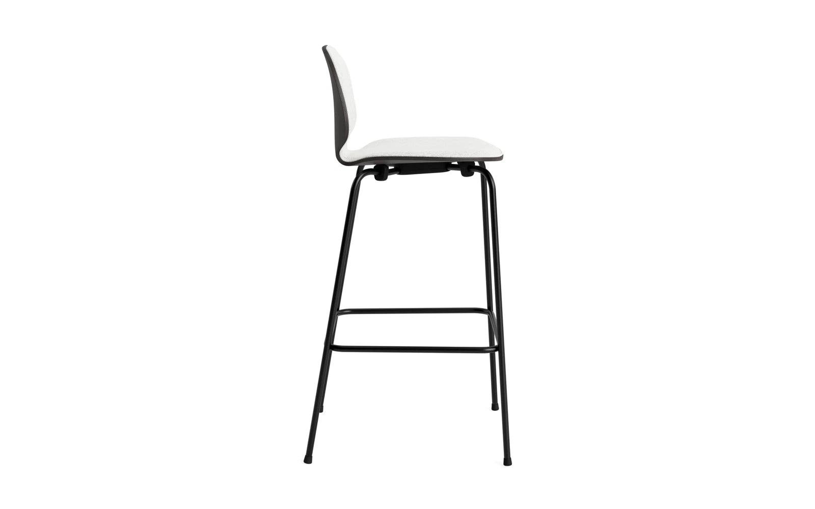 My Chair Barhocker 75 cm Frontpolster schwarzes Stahl schwarz/Hallingdal in Hallingdal 110 präsentiert im Onlineshop von KAQTU Design AG. Barstuhl ist von Normann Copenhagen