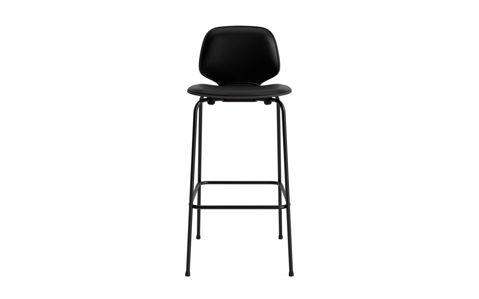 My Chair Barhocker 75 cm Frontpolster schwarzes Stahl schwarz/Ultra in Ultra 41599 präsentiert im Onlineshop von KAQTU Design AG. Barstuhl ist von Normann Copenhagen
