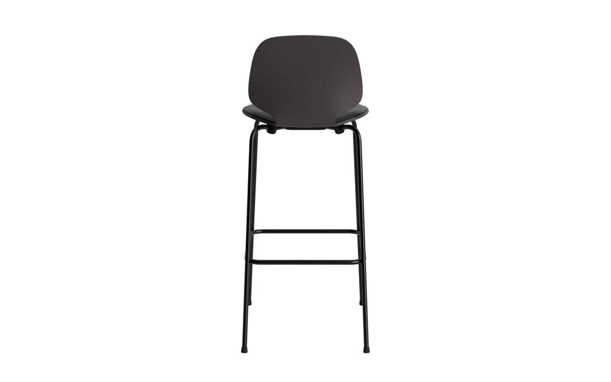 My Chair Barhocker 75 cm Frontpolster schwarzes Stahl schwarz/Ultra in Ultra 41599 präsentiert im Onlineshop von KAQTU Design AG. Barstuhl ist von Normann Copenhagen