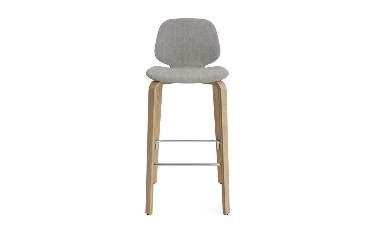 My Chair Barhocker 75 cm vollpolster holz in Remix 133 präsentiert im Onlineshop von KAQTU Design AG. Barstuhl ist von Normann Copenhagen