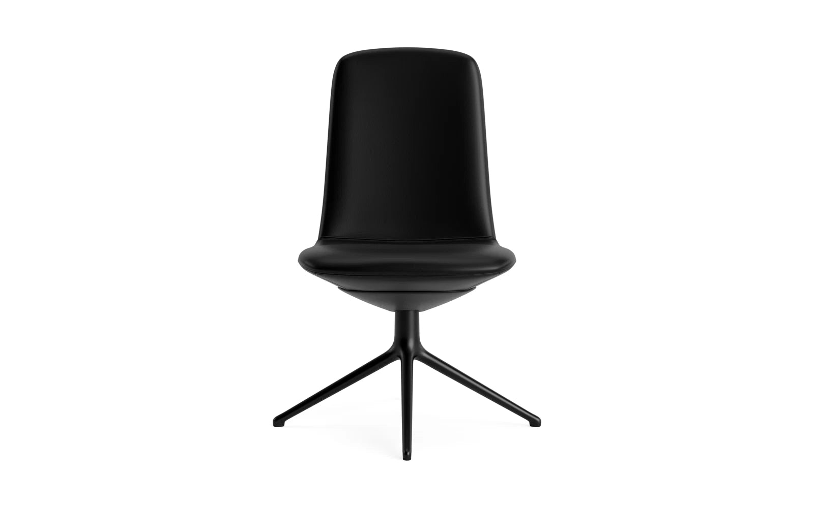 Off Chair niedrig mit Drehgestell 4B Schwartz aluminium Ultra in Ultra 41599 präsentiert im Onlineshop von KAQTU Design AG. Bürostuhl ist von Normann Copenhagen