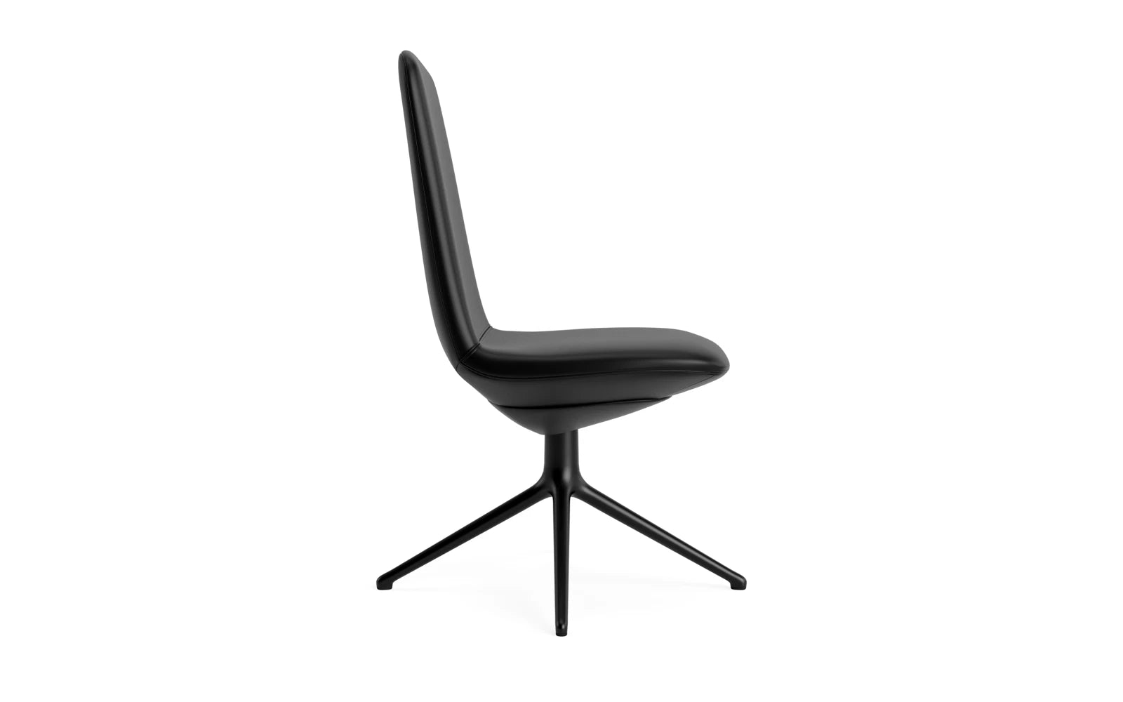 Off Chair niedrig mit Drehgestell 4B Schwartz aluminium Ultra in Ultra 41599 präsentiert im Onlineshop von KAQTU Design AG. Bürostuhl ist von Normann Copenhagen