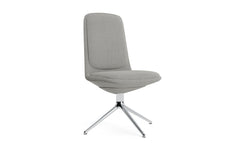 Off Chair low with cushions and aluminum swivel frame