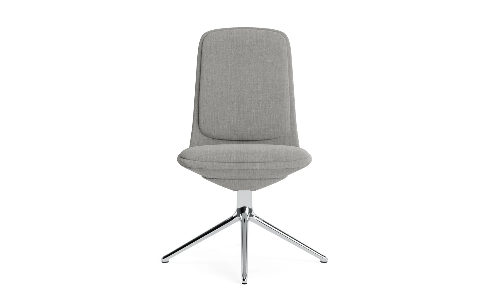 Off Chair niedrig mit Drehgestell 4B aluminium mit kissen Remix in Remix 133 präsentiert im Onlineshop von KAQTU Design AG. Bürostuhl ist von Normann Copenhagen