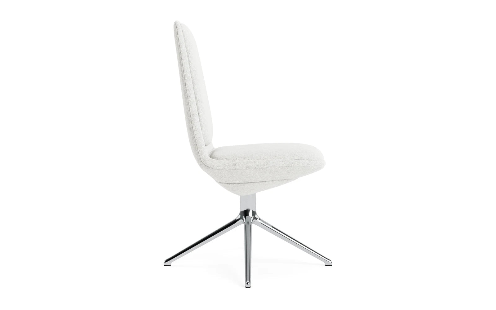 Off Chair niedrig mit Drehgestell 4B aluminium mit kissen Hallingdal in Hallingdal 110 präsentiert im Onlineshop von KAQTU Design AG. Bürostuhl ist von Normann Copenhagen