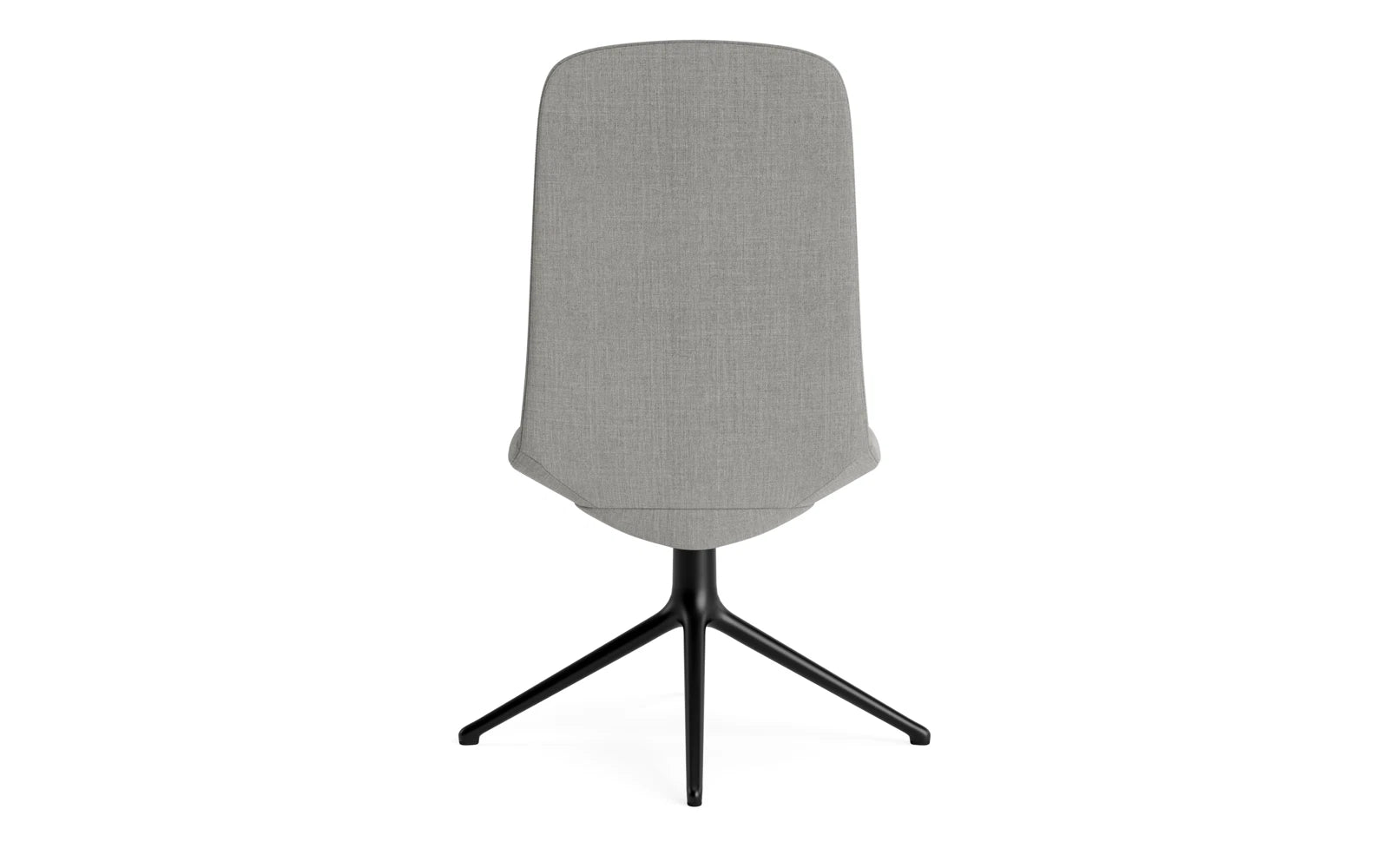 Off Chair niedrig mit Drehgestell 4B Schwartz aluminium mit kissen Remix in Remix 133 präsentiert im Onlineshop von KAQTU Design AG. Bürostuhl ist von Normann Copenhagen