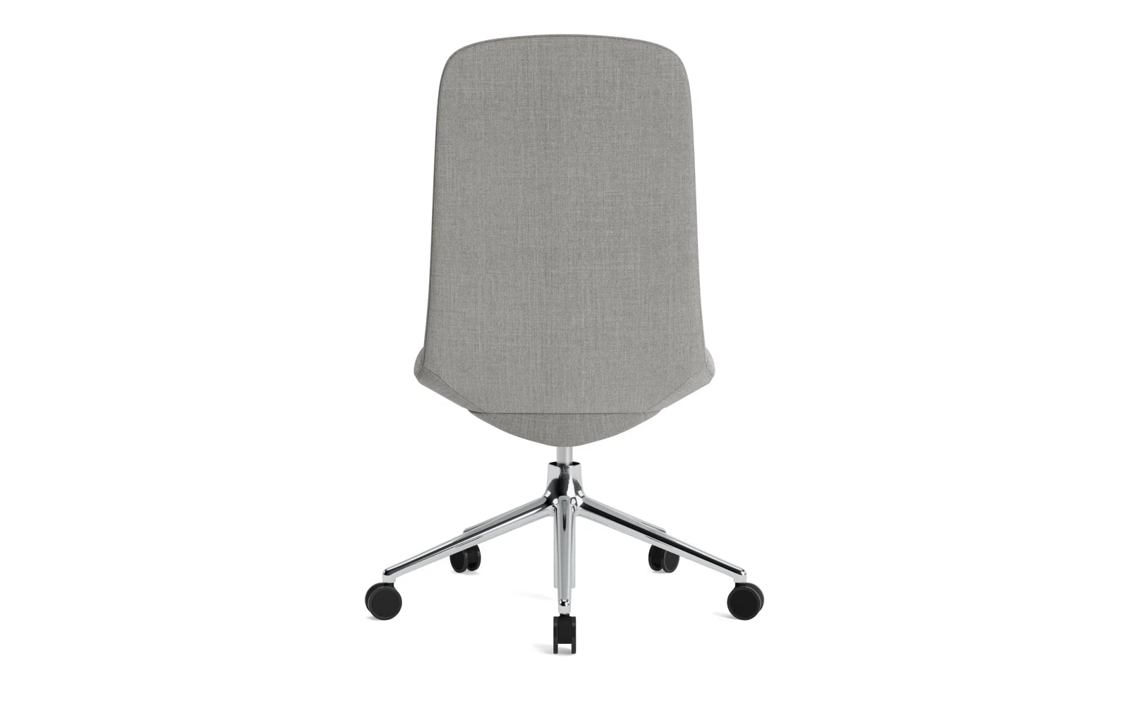 Off Chair niedrig mit Drehgestell und Rollen Gaslift Aluminium Remix in Remix 133 präsentiert im Onlineshop von KAQTU Design AG. Bürostuhl ist von Normann Copenhagen
