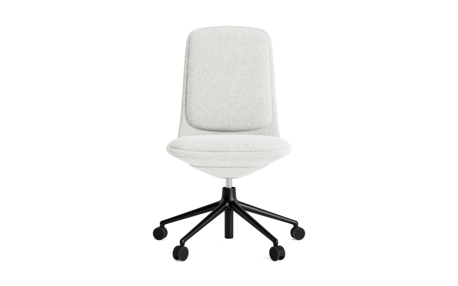 Off Chair niedrig 5W gaslift schwarze aluminium mit kissen Hallingdal in Hallingdal 110 präsentiert im Onlineshop von KAQTU Design AG. Bürostuhl ist von Normann Copenhagen