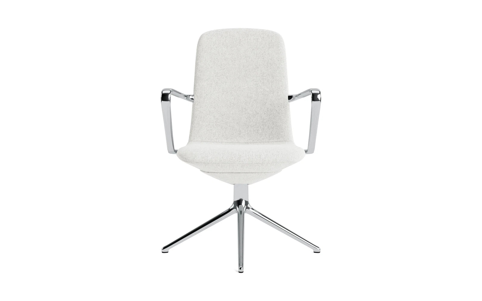 Off Armchair niedrig mit Drehgestell 4B aluminium Hallingdal in Hallingdal 110 präsentiert im Onlineshop von KAQTU Design AG. Bürostuhl ist von Normann Copenhagen