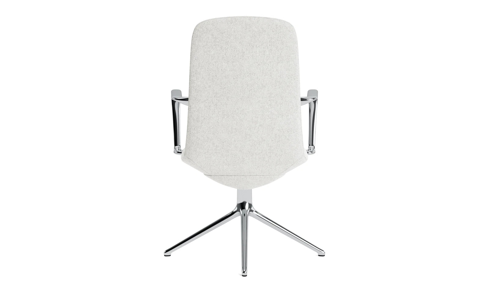 Off Armchair niedrig mit Drehgestell 4B aluminium Hallingdal in Hallingdal 110 präsentiert im Onlineshop von KAQTU Design AG. Bürostuhl ist von Normann Copenhagen