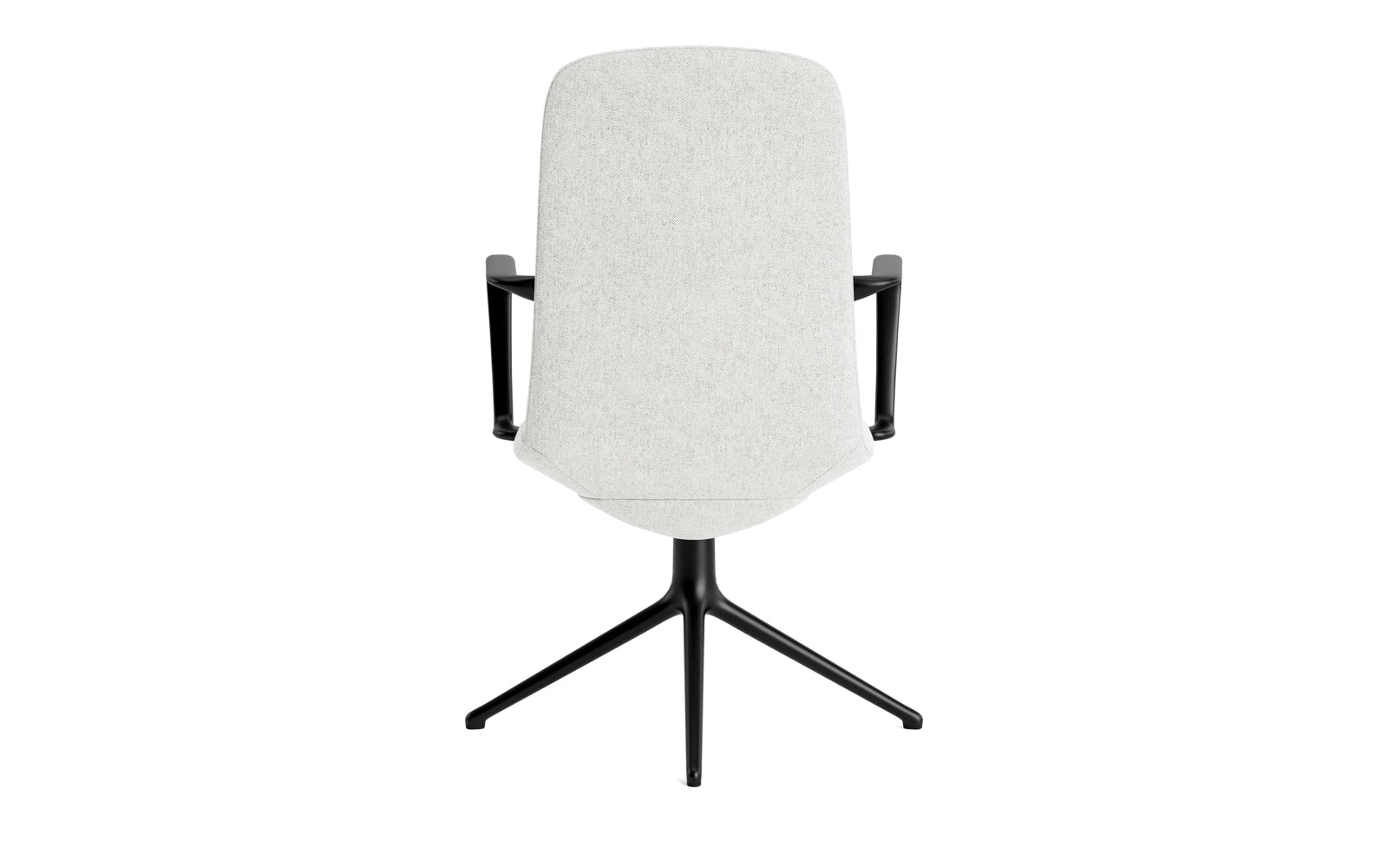 Off Armchair niedrig mit Drehgestell 4B Schwartz aluminium Hallingdal in Hallingdal 110 präsentiert im Onlineshop von KAQTU Design AG. Bürostuhl ist von Normann Copenhagen