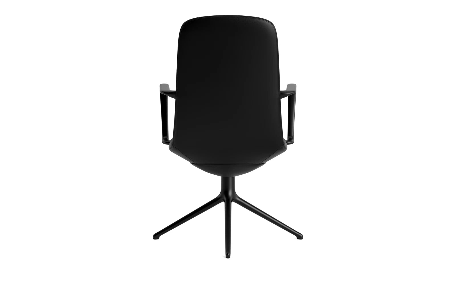 Off Armchair niedrig mit Drehgestell 4B Schwartz aluminium Ultra in Ultra 41599 präsentiert im Onlineshop von KAQTU Design AG. Bürostuhl ist von Normann Copenhagen