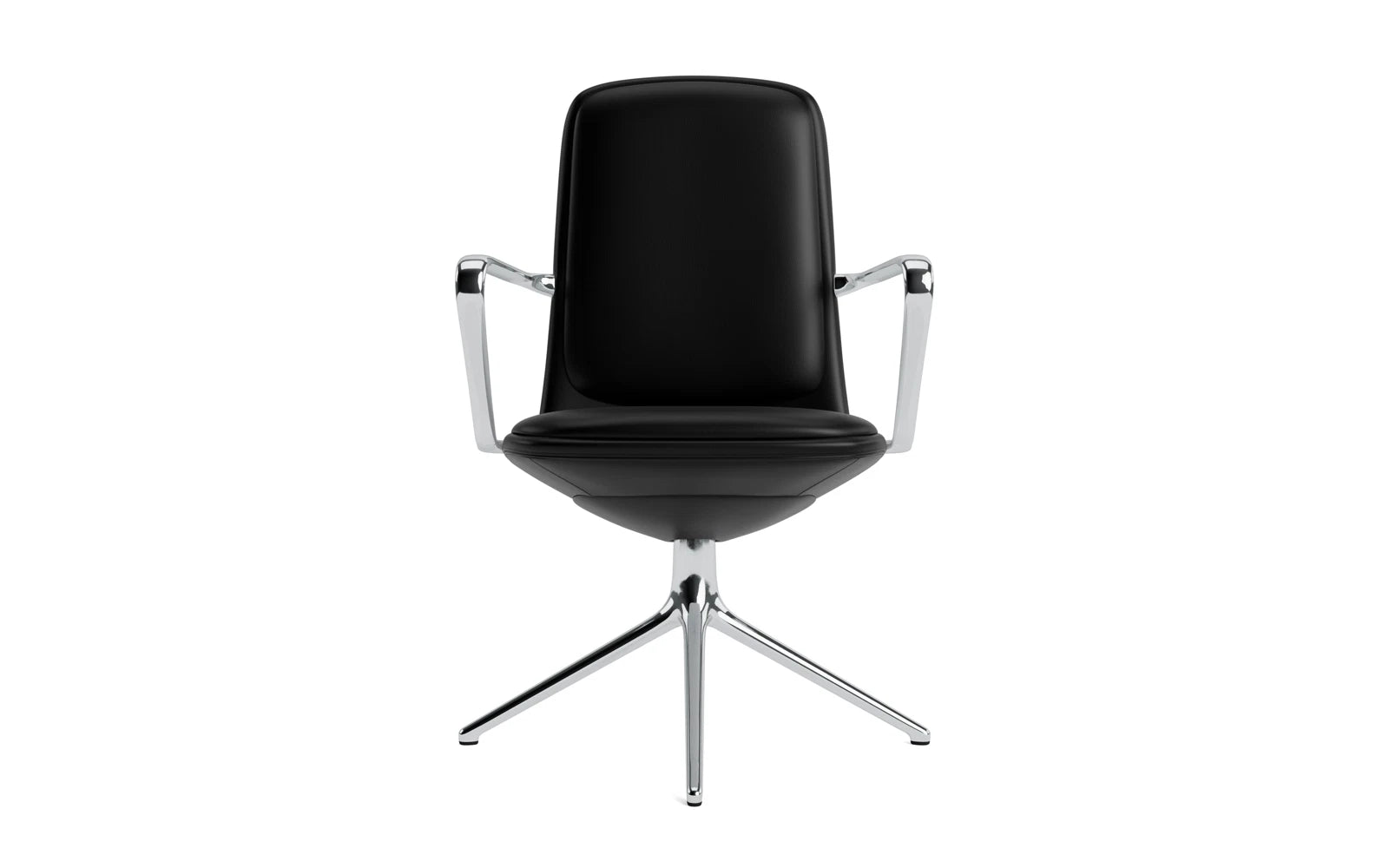 Off Armchair niedrig mit Drehgestell 4B aluminium mit kissen Ultra in Ultra 41599 präsentiert im Onlineshop von KAQTU Design AG. Bürostuhl ist von Normann Copenhagen