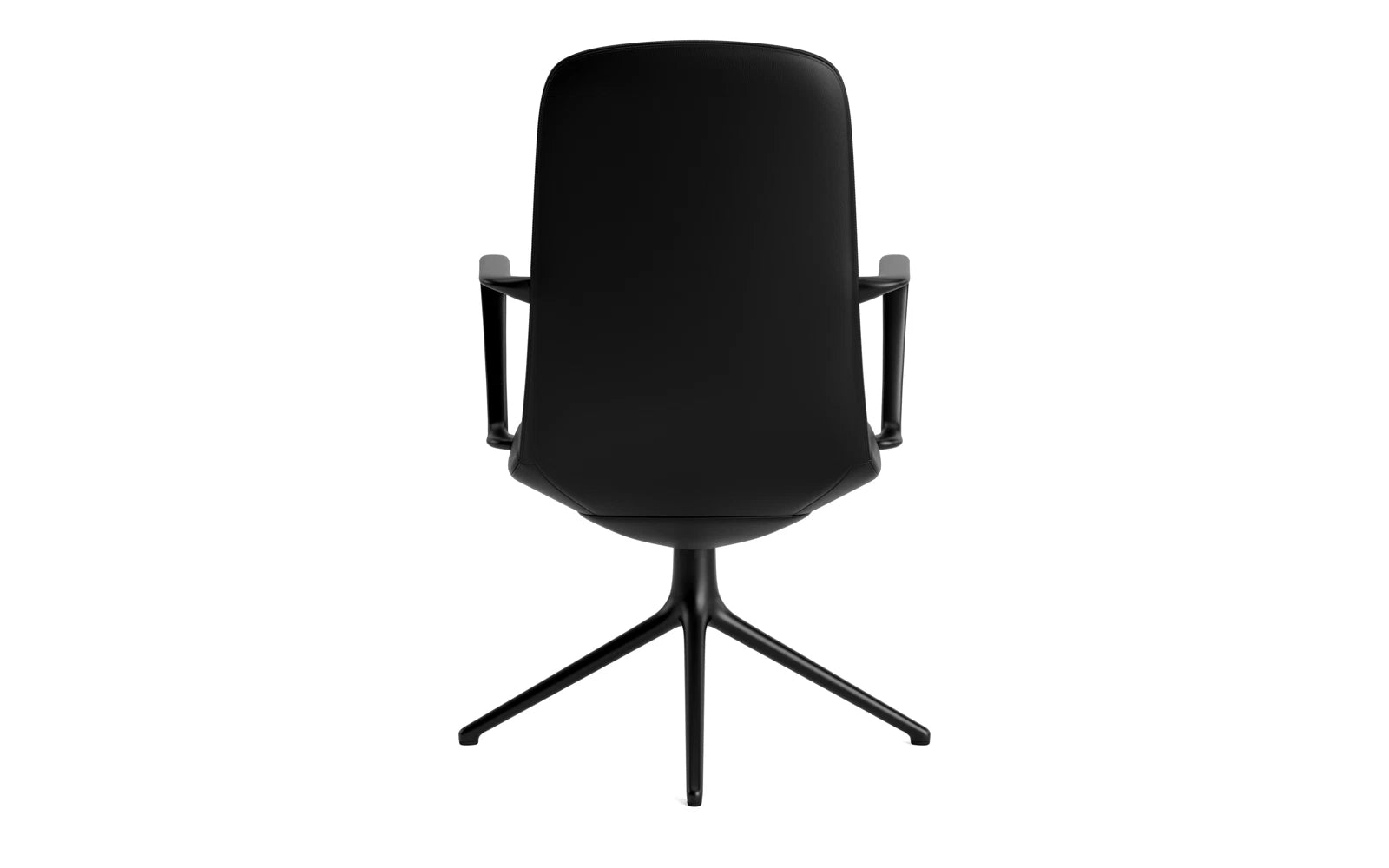 Off Armchair niedrig mit Drehgestell 4B Schwartz aluminium mit kissen Ultra in Ultra 41599 präsentiert im Onlineshop von KAQTU Design AG. Bürostuhl ist von Normann Copenhagen