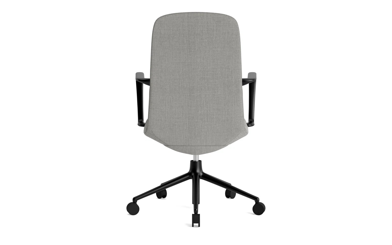 Off Armchair niedrig mit Drehgestell und Rollen Gaslift Schwartz Aluminium Remix in Remix 133 präsentiert im Onlineshop von KAQTU Design AG. Bürostuhl ist von Normann Copenhagen