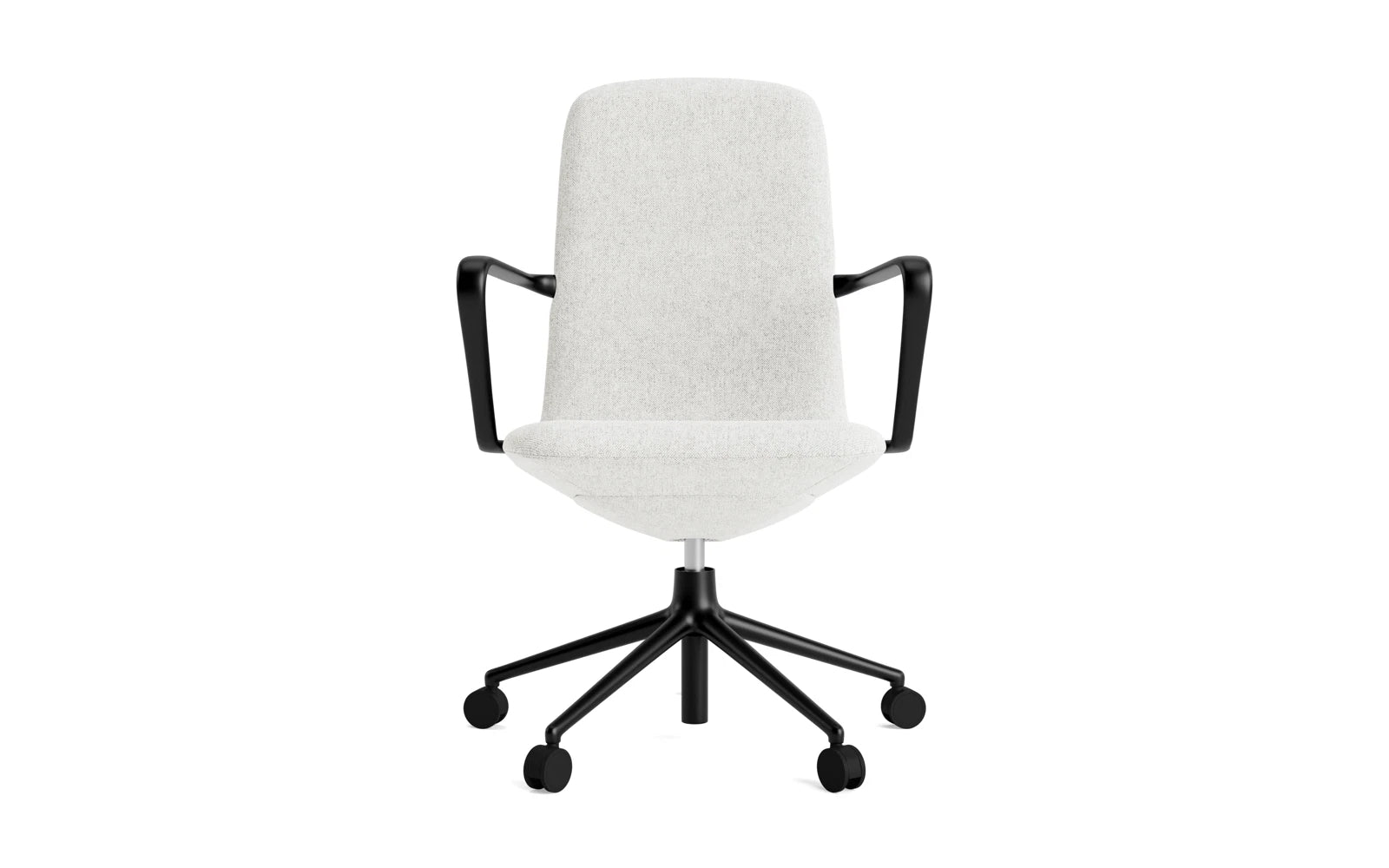 Off Armchair niedrig mit Drehgestell und Rollen Gaslift Schwartz Aluminium Hallingdal in Hallingdal 110 präsentiert im Onlineshop von KAQTU Design AG. Bürostuhl ist von Normann Copenhagen