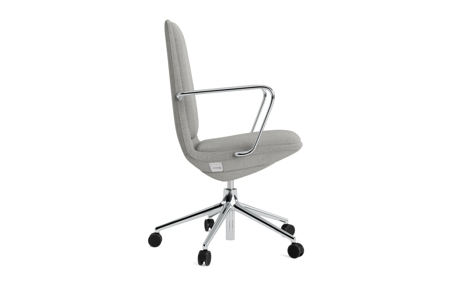 Off Armchair niedrig 5W mit Drehgestell und Gaslift Aluminium mit Kissen Remix in Remix 133 präsentiert im Onlineshop von KAQTU Design AG. Bürostuhl ist von Normann Copenhagen