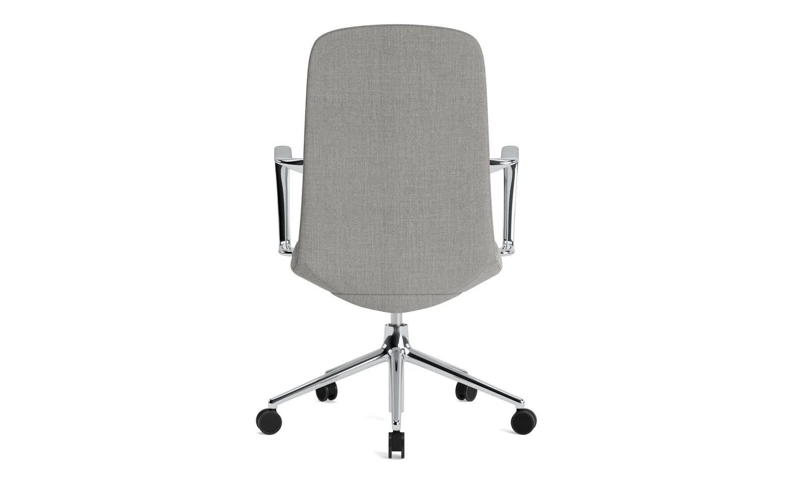 Off Armchair niedrig 5W mit Drehgestell und Gaslift Aluminium mit Kissen Remix in Remix 133 präsentiert im Onlineshop von KAQTU Design AG. Bürostuhl ist von Normann Copenhagen