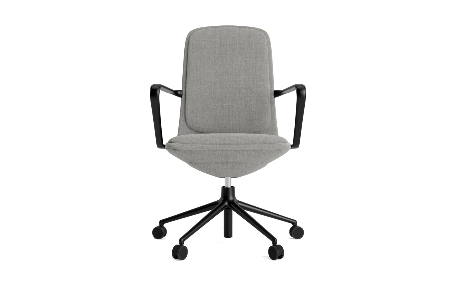 Off Armchair niedrig 5W gaslift schwarze aluminium mit kissen Remix in Remix 133 präsentiert im Onlineshop von KAQTU Design AG. Bürostuhl ist von Normann Copenhagen