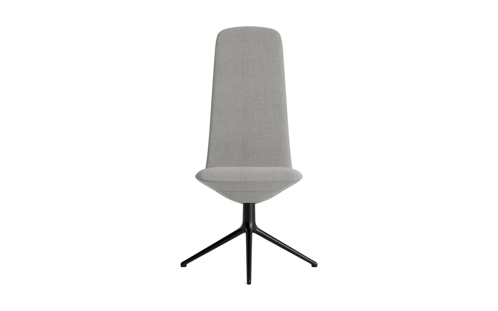 Off Chair Hoch mit Drehgestell 4B Schwartz aluminium Remix in Remix 133 präsentiert im Onlineshop von KAQTU Design AG. Bürostuhl ist von Normann Copenhagen