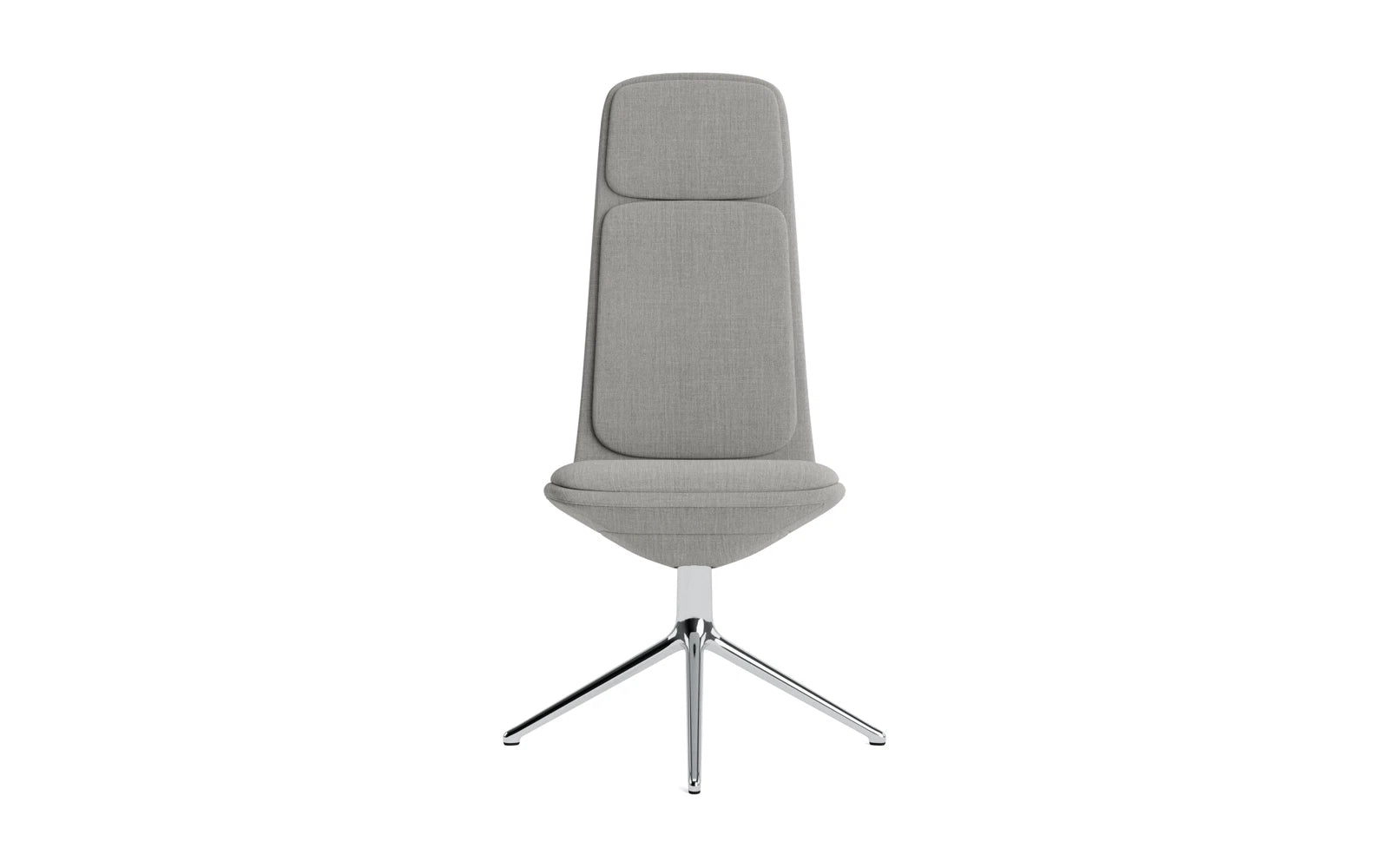 Off Chair Hoch mit Drehgestell 4B aluminium mit Kissen Remix in Remix 133 präsentiert im Onlineshop von KAQTU Design AG. Bürostuhl ist von Normann Copenhagen