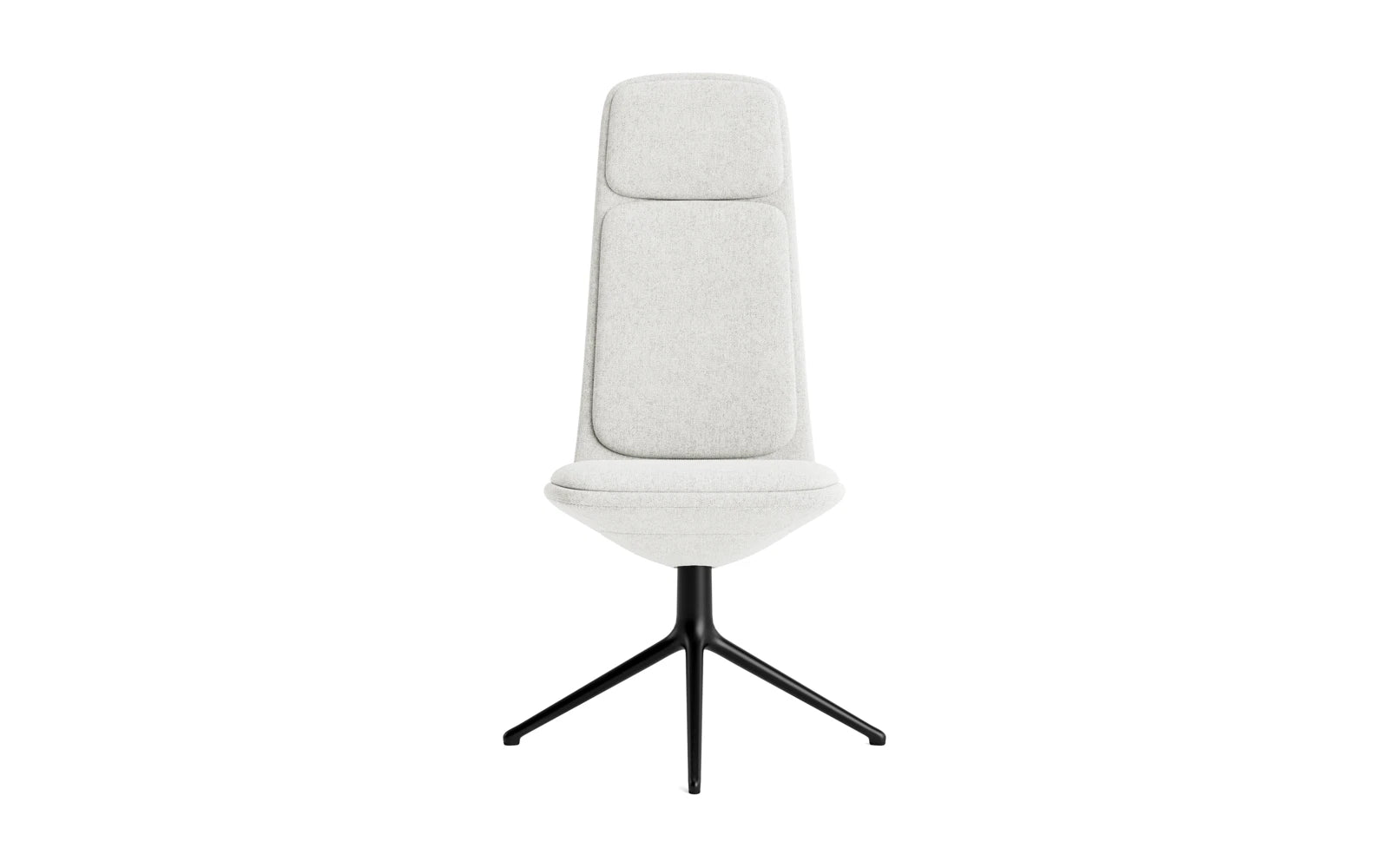 Off Chair Hoch mit Drehgestell 4B schwarze aluminium mit Kissen Hallingdal in Hallingdal 110 präsentiert im Onlineshop von KAQTU Design AG. Bürostuhl ist von Normann Copenhagen