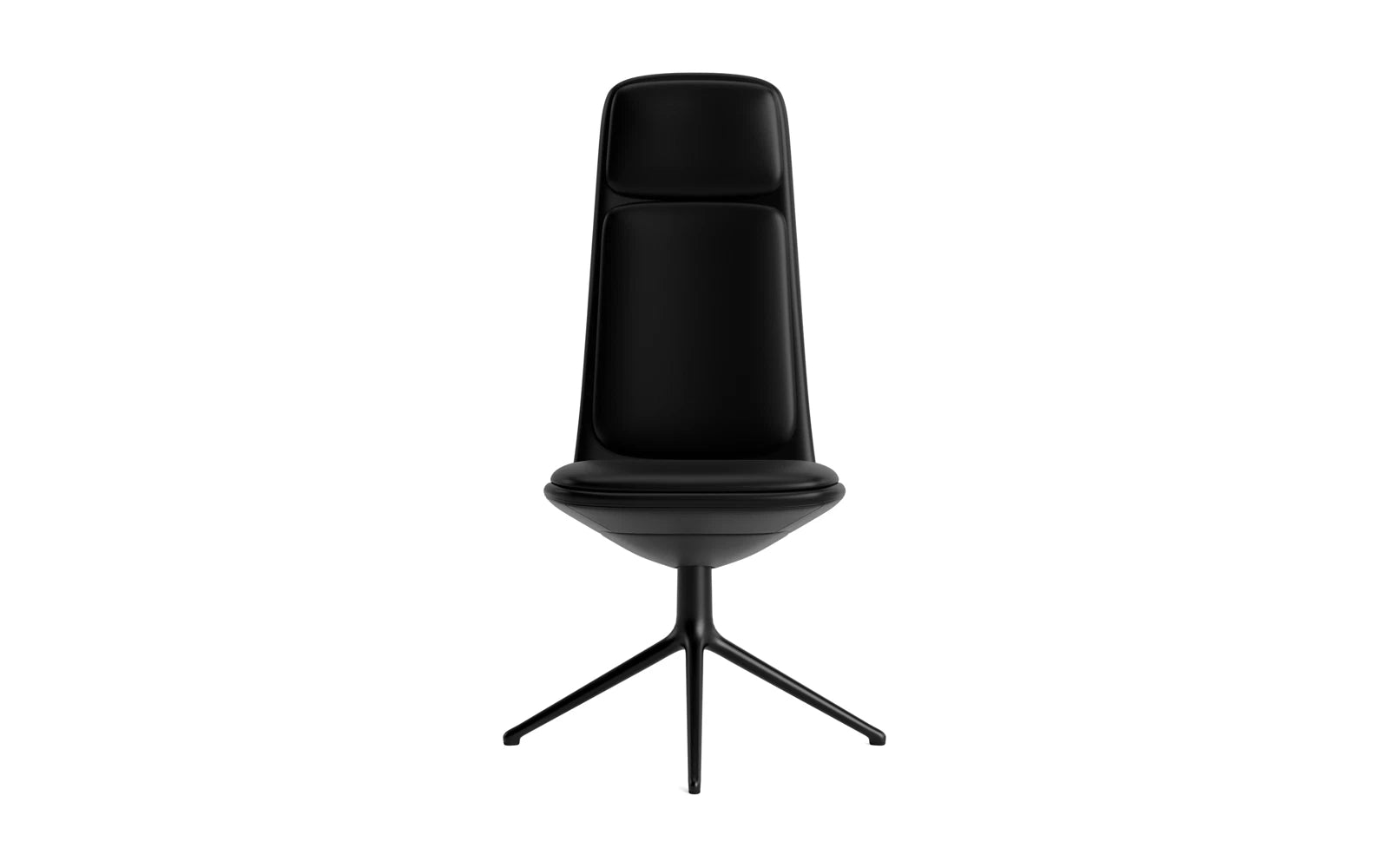 Off Chair Hoch mit Drehgestell 4B schwarze aluminium mit Kissen Ultra in Ultra 41599 präsentiert im Onlineshop von KAQTU Design AG. Bürostuhl ist von Normann Copenhagen