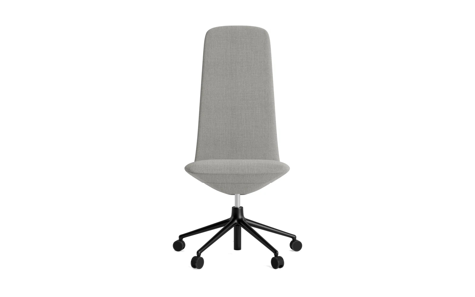 Off Chair Hoch mit Drehgestell und Rollen Gaslift schwarze Aluminium Remix in Remix 133 präsentiert im Onlineshop von KAQTU Design AG. Bürostuhl ist von Normann Copenhagen