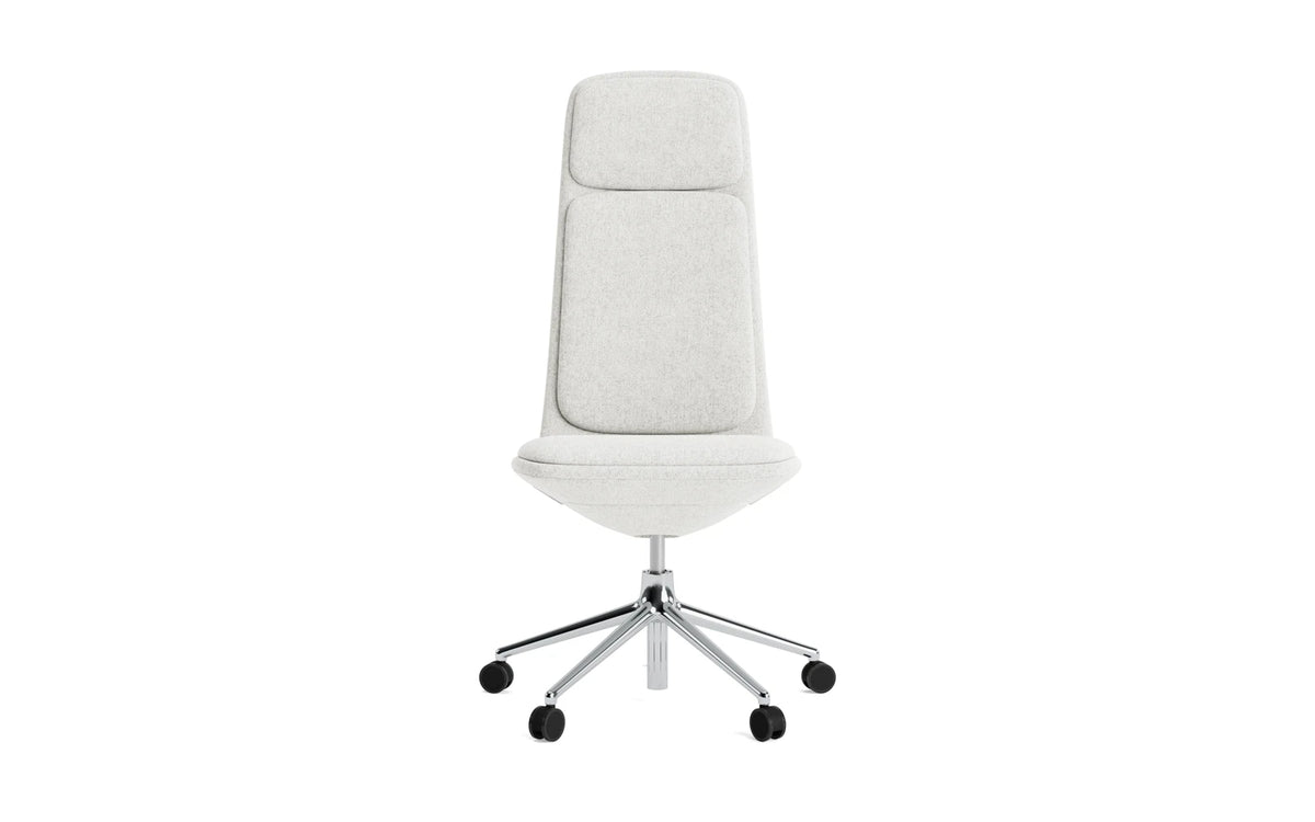 Off Chair hoch 5W gaslift aluminium mit kissen Hallingdal in Hallingdal 110 präsentiert im Onlineshop von KAQTU Design AG. Bürostuhl ist von Normann Copenhagen