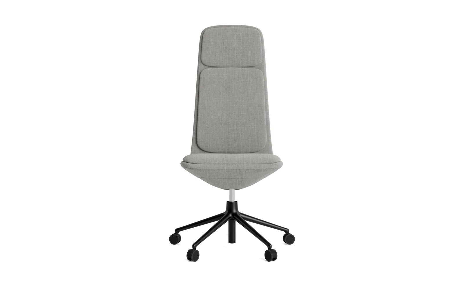 Off Chair hoch 5W gaslift schwarze aluminium mit kissen Remix in Remix 133 präsentiert im Onlineshop von KAQTU Design AG. Bürostuhl ist von Normann Copenhagen