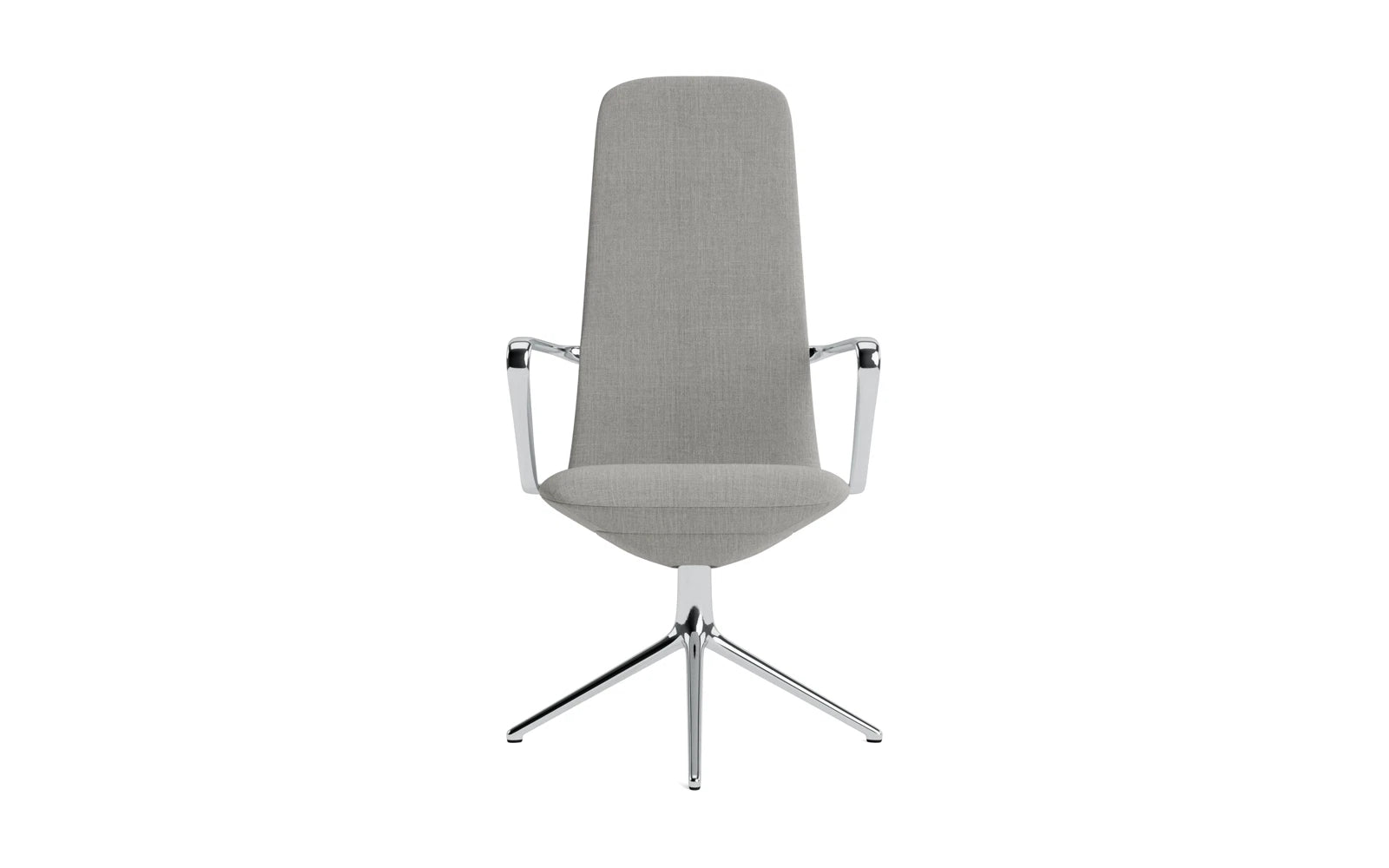 Off Armchair hoch mit Drehgestell 4B aluminium Remix in Remix 133 präsentiert im Onlineshop von KAQTU Design AG. Bürostuhl ist von Normann Copenhagen