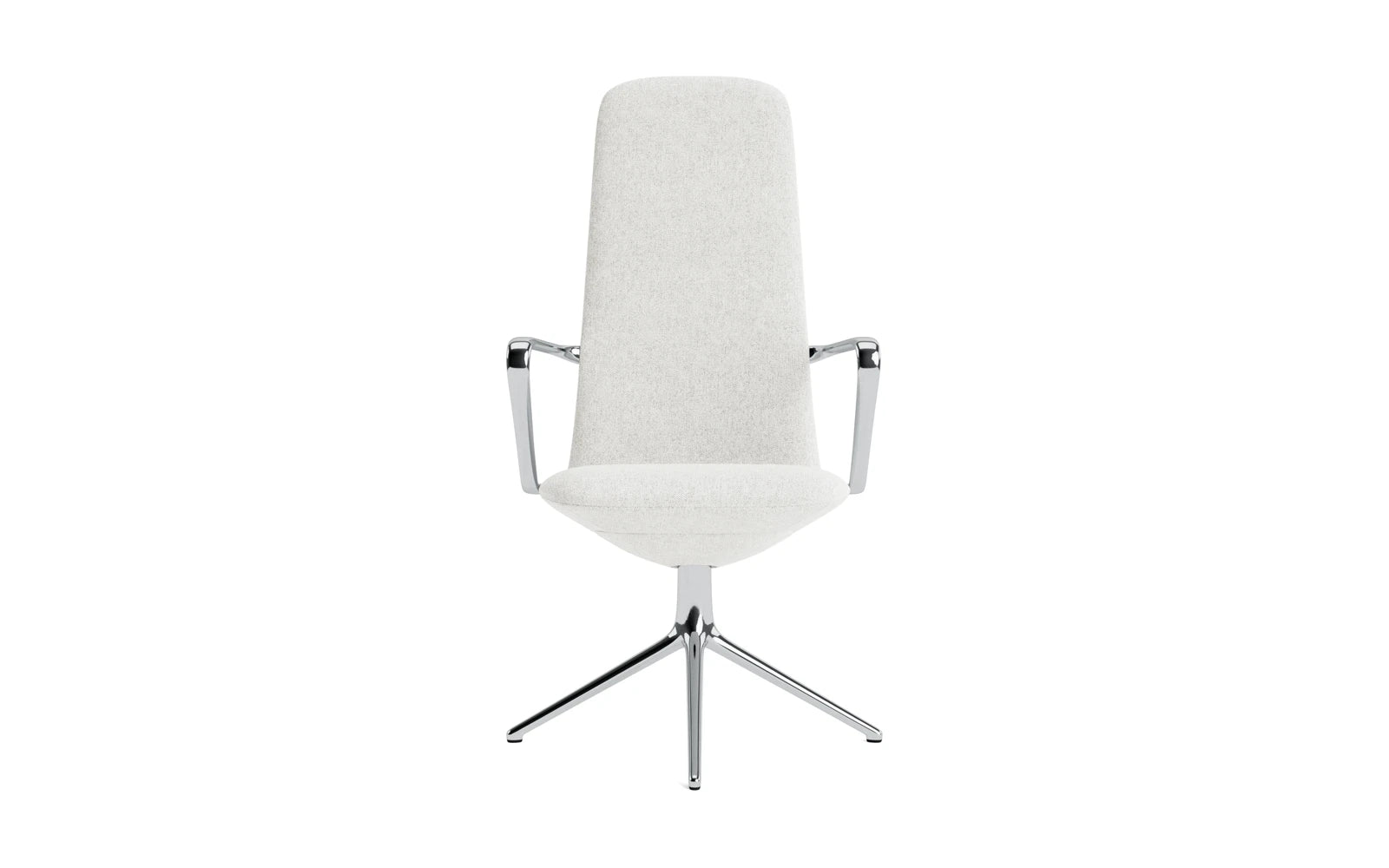 Off Armchair hoch mit Drehgestell 4B aluminium Hallingdal in Hallingdal 110 präsentiert im Onlineshop von KAQTU Design AG. Bürostuhl ist von Normann Copenhagen