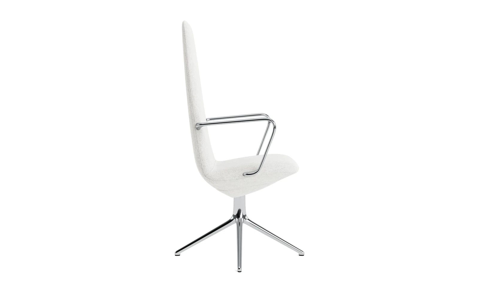Off Armchair hoch mit Drehgestell 4B aluminium Hallingdal in Hallingdal 110 präsentiert im Onlineshop von KAQTU Design AG. Bürostuhl ist von Normann Copenhagen