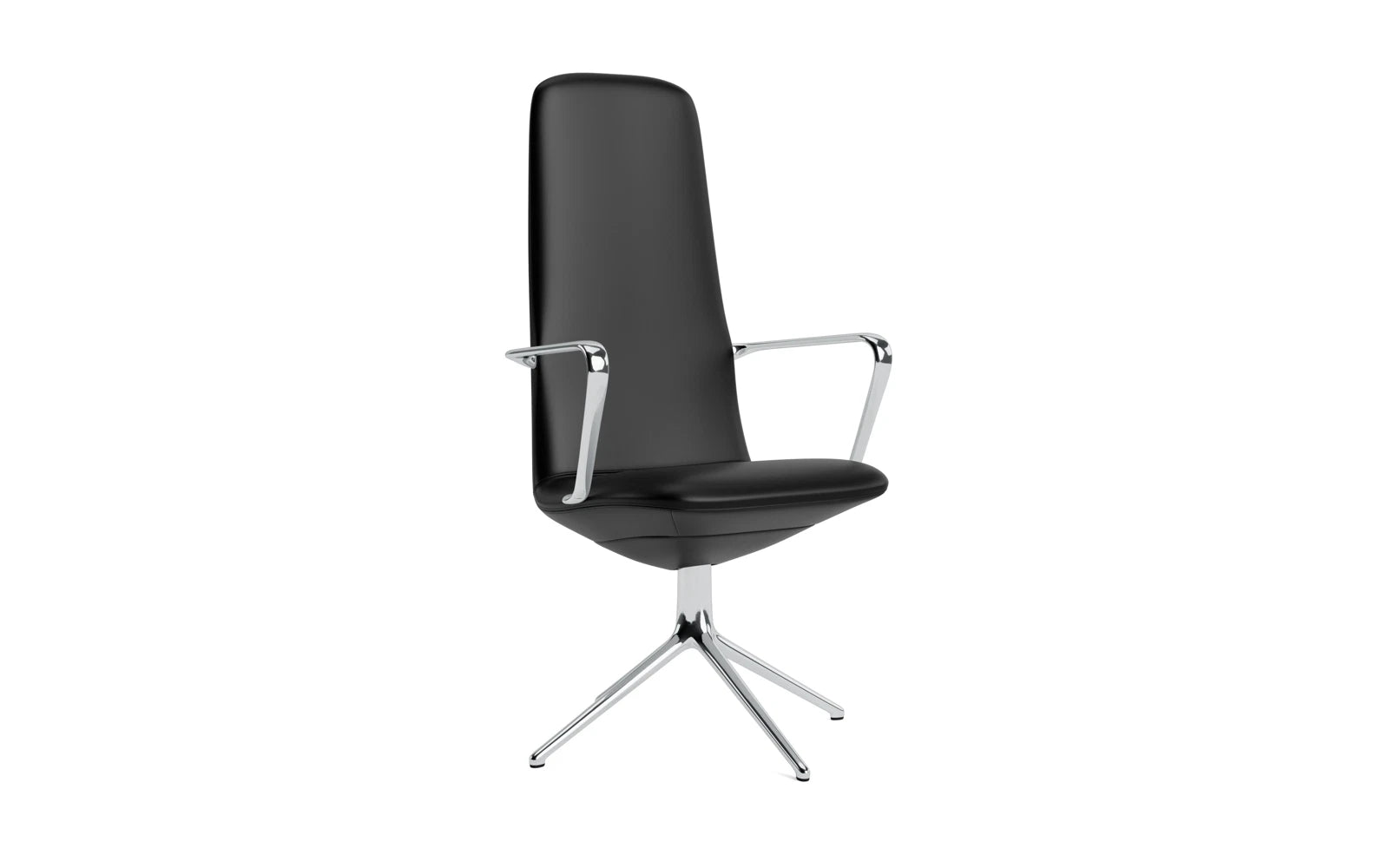 Off Armchair hoch mit Drehgestell 4B aluminium Ultra in Ultra 41599 präsentiert im Onlineshop von KAQTU Design AG. Bürostuhl ist von Normann Copenhagen