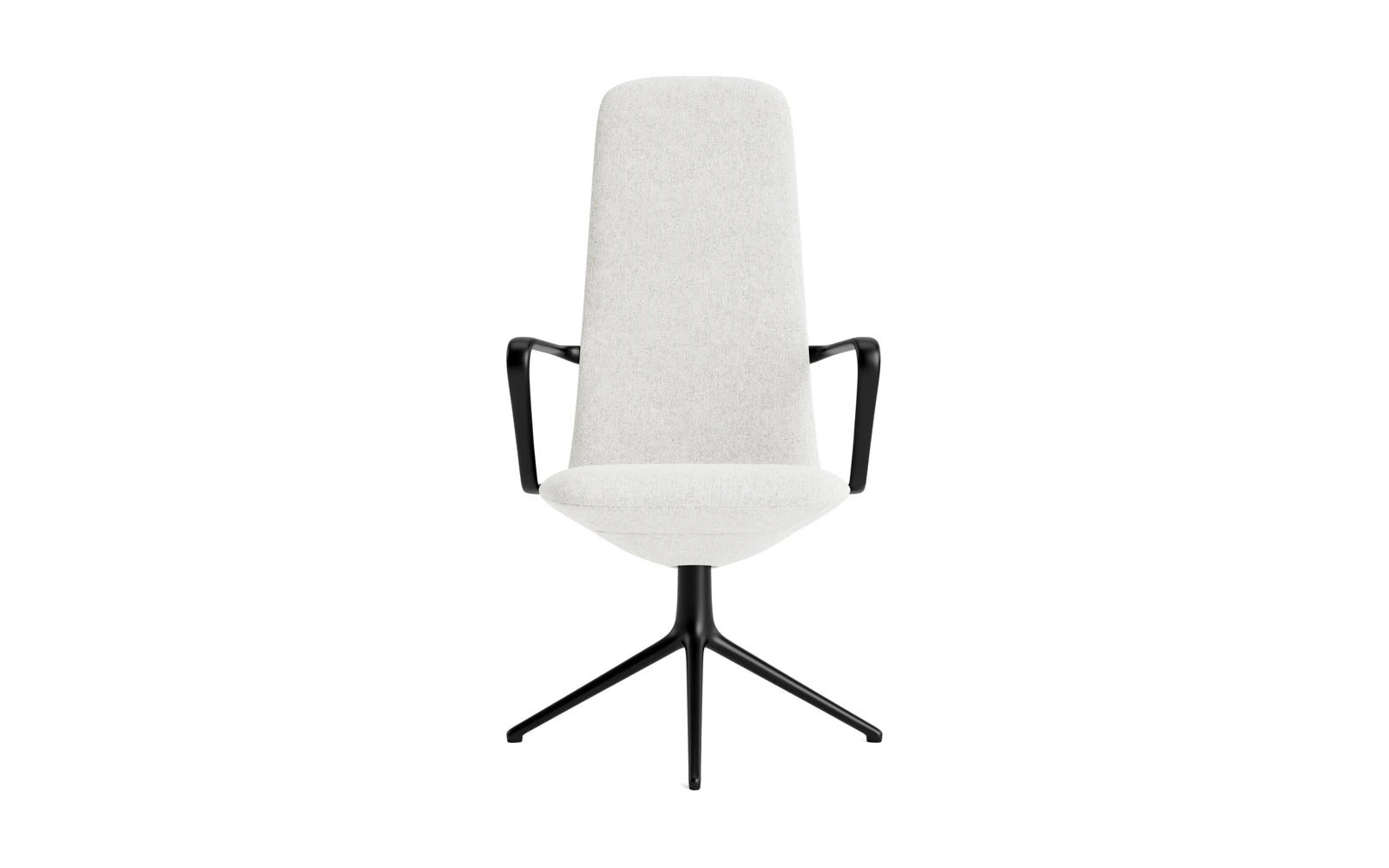 Off Armchair hoch mit Drehgestell 4B Schwartz aluminium Hallingdal in Hallingdal 110 präsentiert im Onlineshop von KAQTU Design AG. Bürostuhl ist von Normann Copenhagen