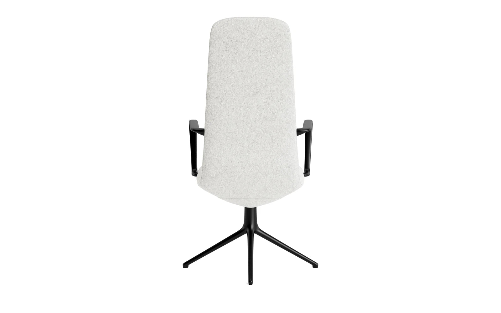 Off Armchair hoch mit Drehgestell 4B Schwartz aluminium Hallingdal in Hallingdal 110 präsentiert im Onlineshop von KAQTU Design AG. Bürostuhl ist von Normann Copenhagen