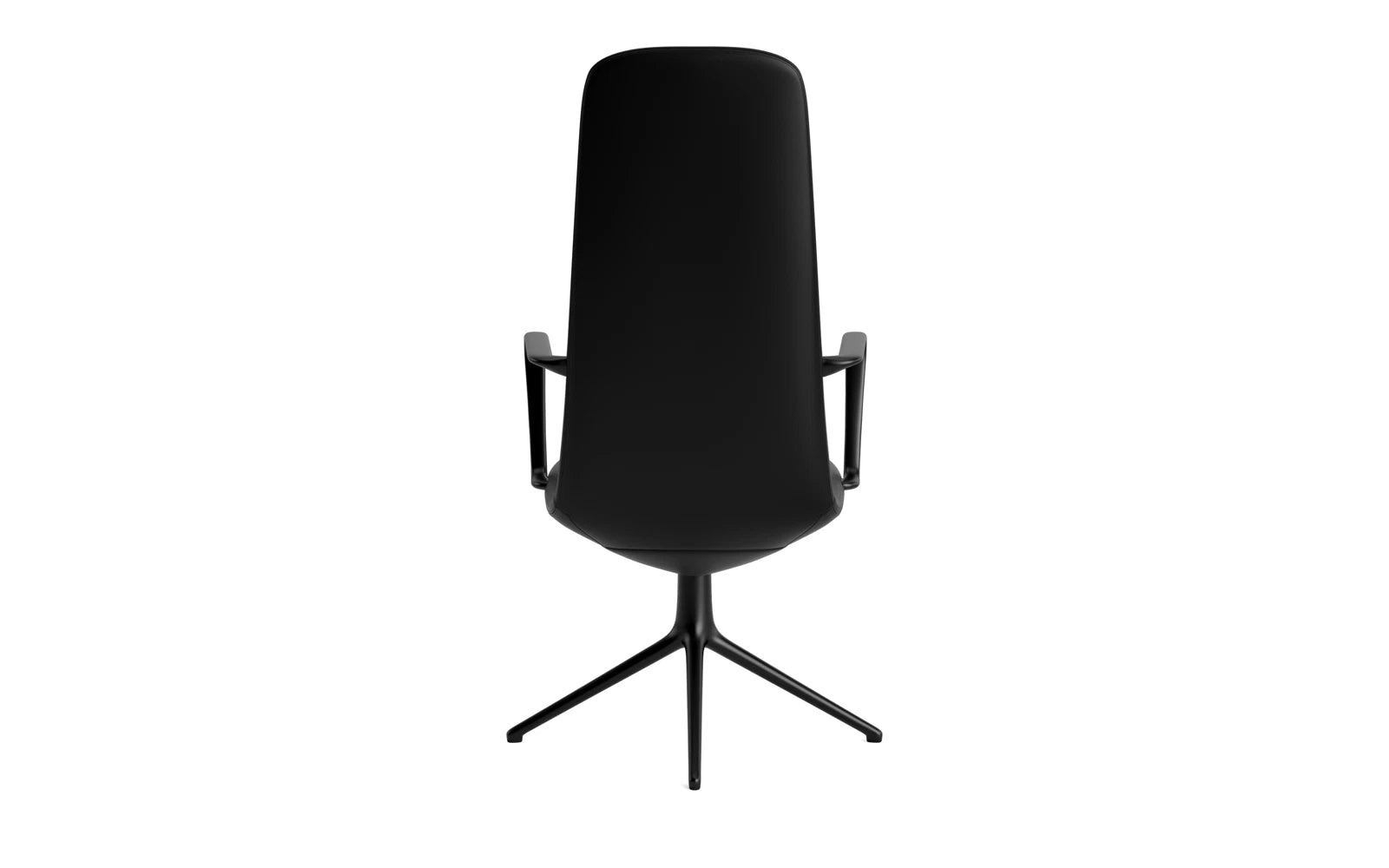 Off Armchair hoch mit Drehgestell 4B Schwartz aluminium Ultra in Ultra 41599 präsentiert im Onlineshop von KAQTU Design AG. Bürostuhl ist von Normann Copenhagen