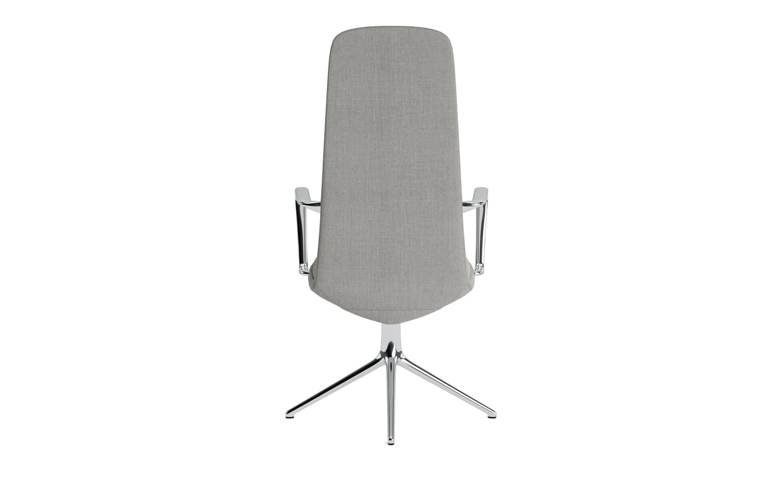 Off Armchair hoch mit Drehgestell 4B aluminium mit kissen Remix in Remix 133 präsentiert im Onlineshop von KAQTU Design AG. Bürostuhl ist von Normann Copenhagen