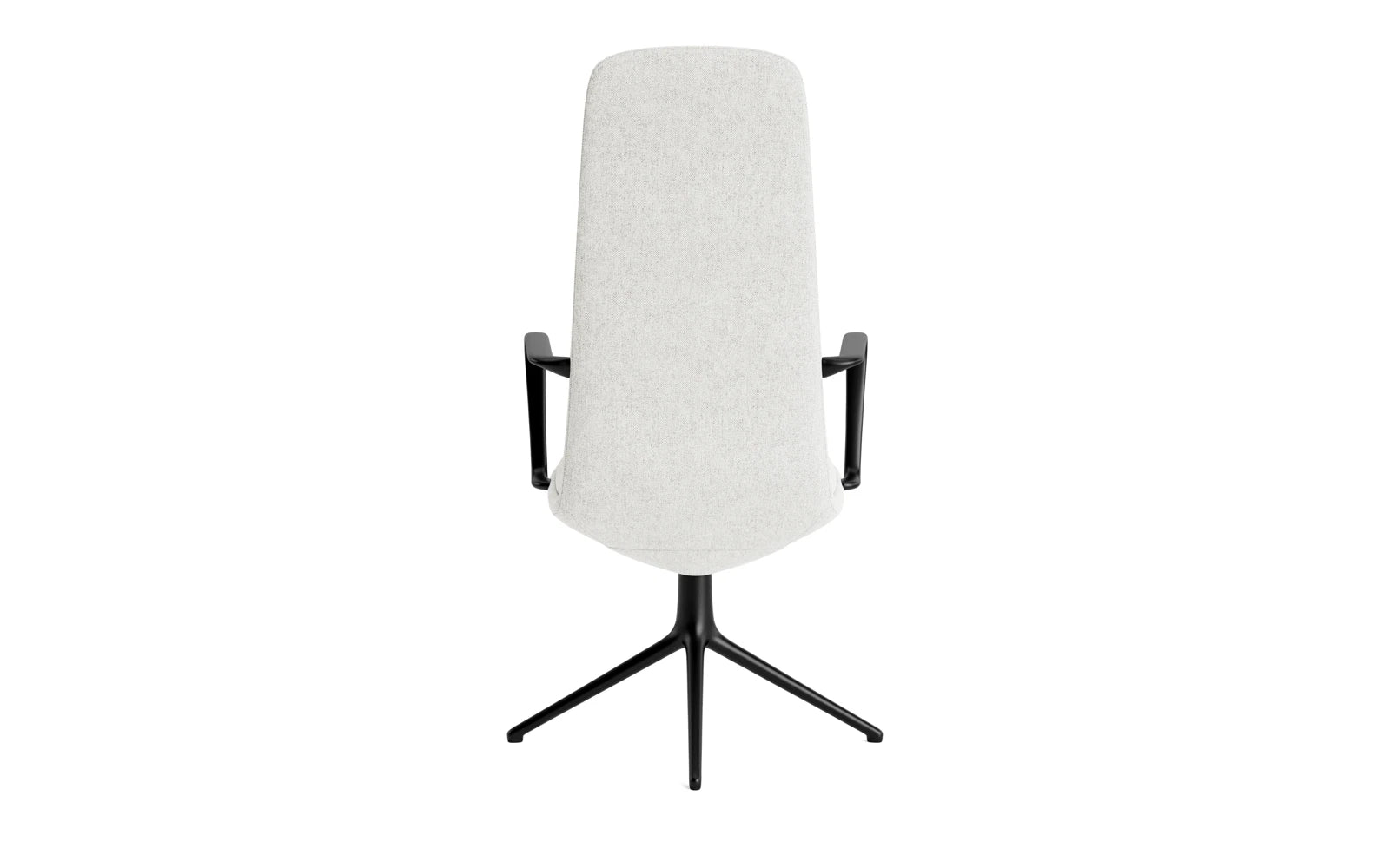 Off Armchair hoch mit Drehgestell 4B Schwartz aluminium mit kissen Hallingdal in Hallingdal 110 präsentiert im Onlineshop von KAQTU Design AG. Bürostuhl ist von Normann Copenhagen